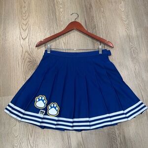 Blue Pleated Cheer Skirt